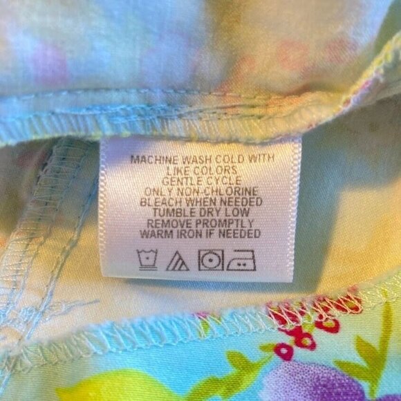 🔥 3/$15 🔥 Faded Glory Sleeveless V-Neck Floral Shift Dress Size Large - Picture 4 of 4